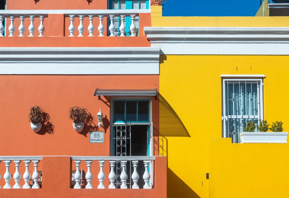 Painted door and trim on a house